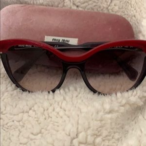 Miu miu sunglasses w/ case